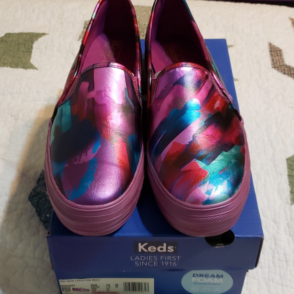 Keds Trip Deck Leather Women's 10M NEW